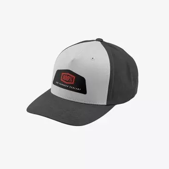 Бейсболка велосипедная 100% Guild X-Fit Snapback Hat, Grey, 20080-007-01