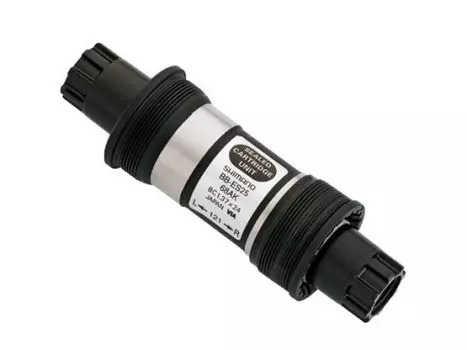 Каретка SHIMANO BB-ES25, шлицевая вал 121мм, резьба BSA 68мм, без болтов, ABBES25B21