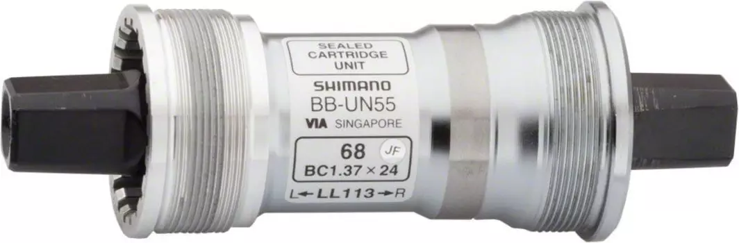 Каретка велосипедная SHIMANO, 73/107мм, без болтов, EBBUN55C07