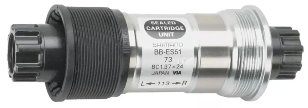 Каретка велосипедная Shimano ES51, 68/113, Octalink, без болтов EBBES51B13