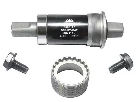 Каретка велосипедная SUN RACE BBS15 107мм квадрат, ширина 68мм, BBS15.BSBS.BS0.BX