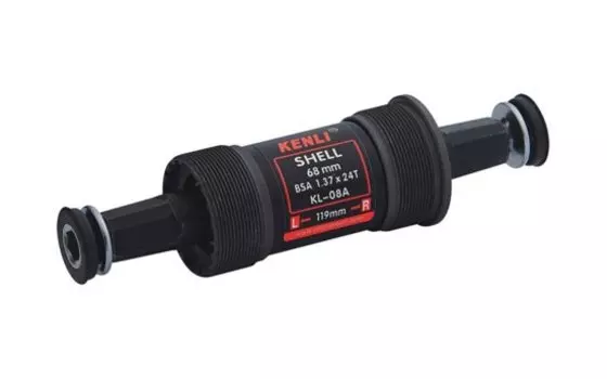 Картридж каретки KENLI KL-08A, MTB, 68/110 мм, под квадрат, стальные чашки, стальной корпус, KL-08A