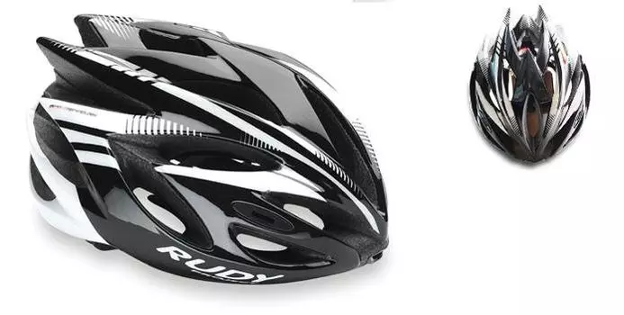 Каска Rudy Project RUSH BLACK/WHITE SHINY S