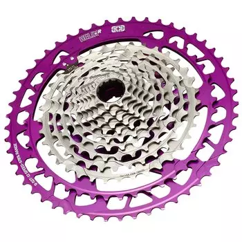 Кассета E Thirteen Helix Race Cassette 9-52t 12-speed Eggplant, FW2HRA-120