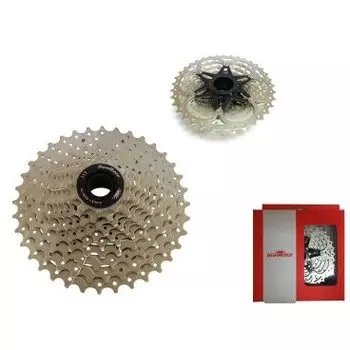 Кассета SUNRACE CSMS TAW, 10 скоростей, дискретная, 11-36Т, хромированная, 348г, CSMS0 TAW