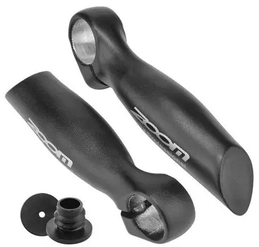 Рога на руль Zoom MT-35A HL, под диаметр руля 22,2 мм, кованый алюминий, чёрные, ST (440014)