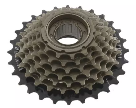 Кассета-трещотка VENTURA, 5 скоростей, 5х14-28 черно-коричневая, HG, SHIMANO-совместимая, 5-700173