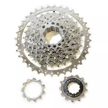 Кассета TRIX, 8 скоростей, зубья 11-36, сталь, хромированная, серебристый, CS-TX-240-8-SL