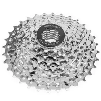 Кассета TRIX, 8 скоростей, зубья 11-32, сталь, хромированная, серебристый, CS-TX-220-8-SL