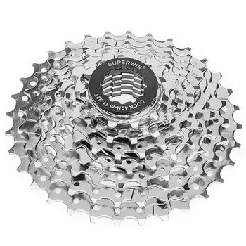 Кассета TRIX, 8 скоростей, зубья 11-32, сталь, хромированная, серебристый, CS-TX-220-8-SL