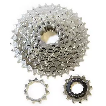 Кассета TRIX, 9 скоростей, зубья 11-36, сталь, никелированная, CS-TX-310-9-NP