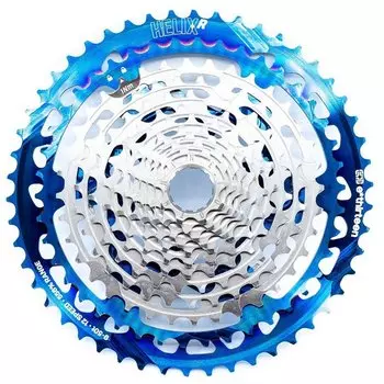 Кассета велосипедная E Thirteen Helix Race Cassette, Intergalactic, 9-50t, 12 скоростей, FW2HRA-102
