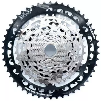 Кассета велосипедная E Thirteen Helix Race Cassette, 9-50t, 12-speed, Nickel Grey, FW2URA-112