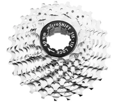 Кассета велосипедная MicroSHIFT, 11 скоростей, 11-28 зубьев, 700155