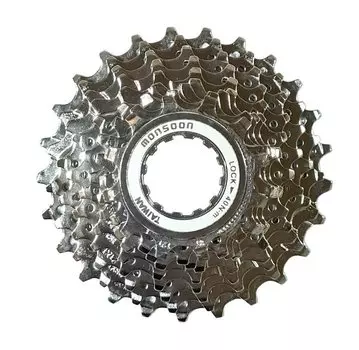 Кассета велосипедная MONSOON, 9 скоростей, дискретная, 12-25T, хромированная, CS9225XC