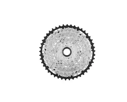 Кассета велосипедная Shimano SLX, M7100, 12 скоростей, 10-45Т, черно-серебристая, без упаковки, KCSM7100045