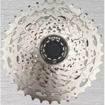 Кассета велосипедная SUGEK MTB, 8 скоростей, 11-36T, сталь, никелированная, CS-M5008 11-36T