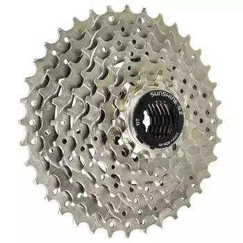 Кассета велосипедная SUNSHINE CS-HR8-36, 8 скоростей, 11-36Т, серебристый, SUNSHINE CS-HR8-36
