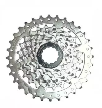 Кассета велосипедная TBS, 7 скоростей 11-32T дискретная, хром, в белой коробке, CS-701