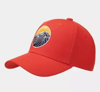 Кепка Didriksons HADDOCK KIDS CAP, детская, маково-оранжевый, 503676 (Размер: ONESIZE)