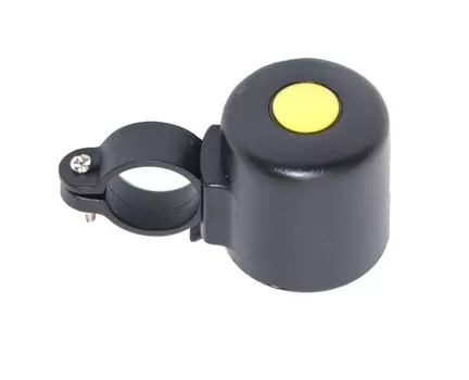 Клаксон M-Wave электро 110 Дб детский пластик с батар. CR2032 черный, 6-066