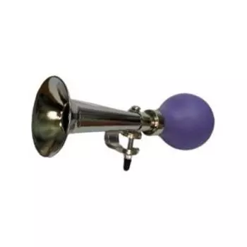 Клаксон металлический STELS, с фиолетовой грушей, HR 277/violet