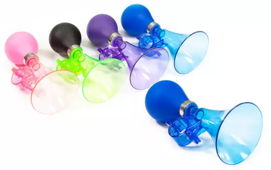 Клаксон пластик, резиновая груша, синий, XN-8-20