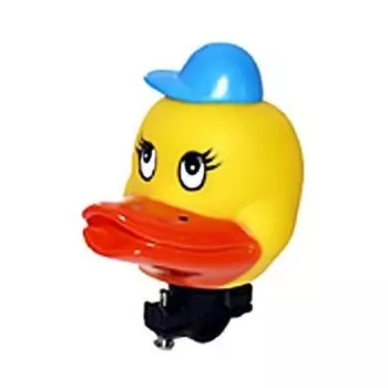 Клаксон "утенок" резина/пластик детский красно-желтый 5-200101