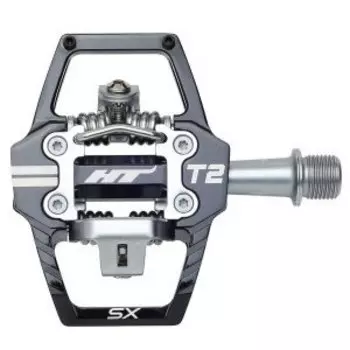Педали велосипедные HT T2SX Black, алюминий, T2SXXX2Y02G1X1