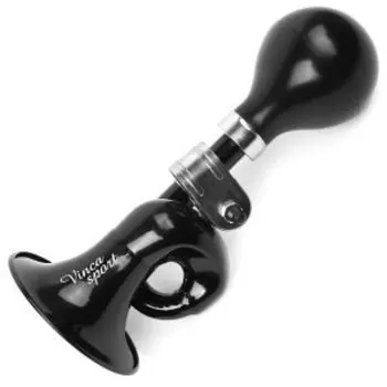 Клаксон велосипедный Vinca Sport, металлический, с черной грушей, HR 279 Vintage black