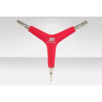 Ключ BIKEHAND YC-356YA, "Y"-типа, 4х5х6 мм., красно-серебристый, 6-150356