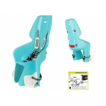 Детское велокресло BELLELLI LOTUS Standard B-fix, на подседельную трубу, небесно-голубое, до 22 кг, 01LOTSB0030