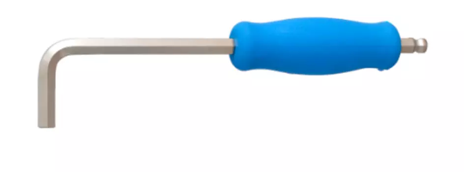 Ключ шестигранный двусторонний UNIOR с закругленным жалом и рукояткой, 5 мм, 1780/3G