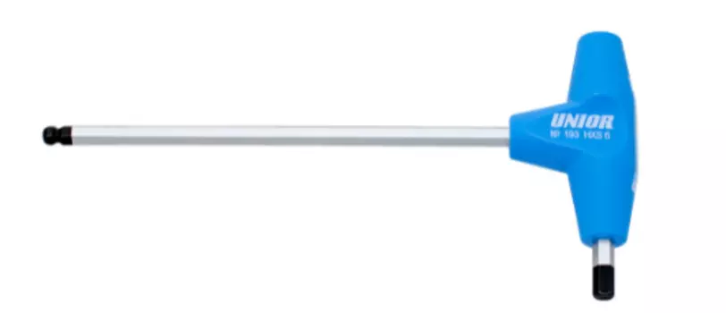 Ключ шестигранный UNIOR с Т-образной рукояткой с закруглённым жалом, 6 мм, 193HXS