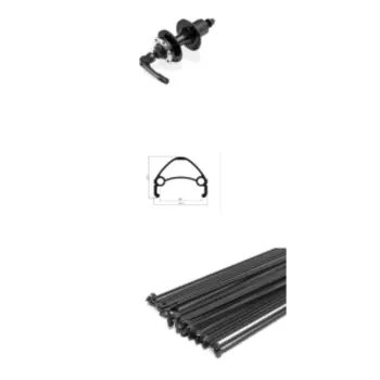 Колесо велосипедное TRIX, заднее, 26", втулка под диск, под кассету, на эксцентрик, черный, D-17 (26) black, 11469