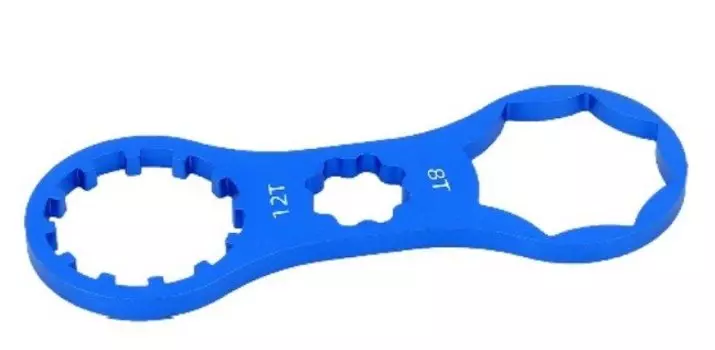 Ключ TOOPRE для вилки, 8T-12T, для SUNTOUR (XCR/XCT/XCM) и RST, алюминевый, синий, TL-A(8-12)