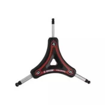 Ключ трехсторонний шестигранный UNIOR 4х5х6 красный, 1781/2HX-US