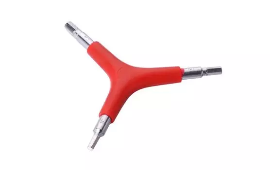 Ключ TRIX, " Y " - образный, шестигранники 4/5/6мм, серебристо-красный, TL-TX-736-0-SLR