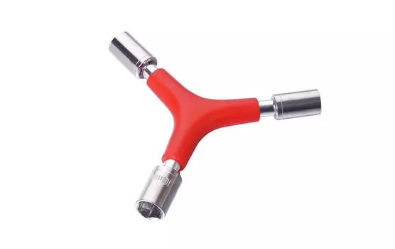 Ключ TRIX, " Y " -образный, торцевые головки 8/9/10мм, серебристо-красный, TL-TX-734-B-SLR