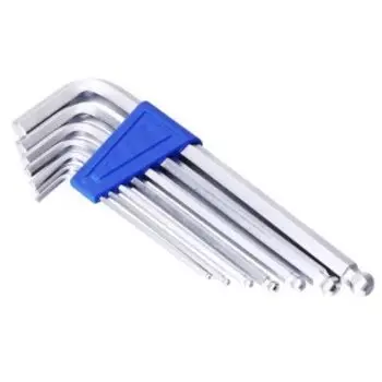 Ключи шестигранные в наборе KENLI 2.5/3/4/5/6/8/10мм - пластиковый держатель, KL-9704A