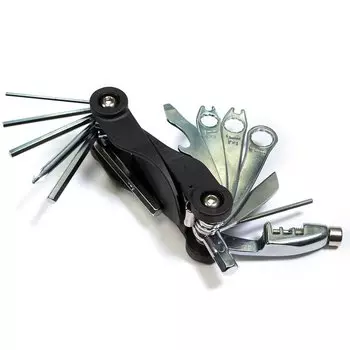 Ключи велосипедные TRIX, шестигранные 2/2.5/3/4/5/6/8мм+отвертка+кольцевые гаечные ключи+выжимка цепи+спицевы, KL-9820B