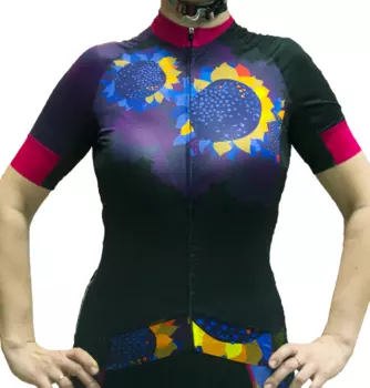 Веломайка короткий рукав Biemme Flowers, 2019, AB12B0672L (Размер: M)