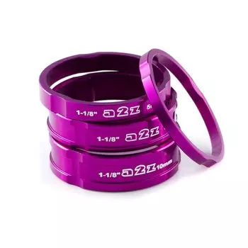 Кольца проставочные A2Z, комплект 3/5/8/10/15 мм, фиолетовый, AD-181-10
