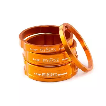Кольца проставочные A2Z, комплект 3/5/8/10 мм, оранжевый, AD-181-5
