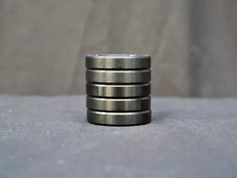 Кольца проставочные Intend Blackline под вынос высотой 7 мм, 5 шт в комплекте, алюминий, чёрные, 27-001b