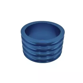 Кольцо проставочное NECO, 1-1/8"х20мм, синее, шлифованное, алюминий, ALLOY SPACER-R 1-1/8"