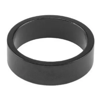 Кольцо проставочное рулевой колонки TRIX, алюминиевое "спейсер", h-10мм, для штока вилки 1-1/8", черное, SC-TX-013-10-BK