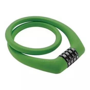 Замок велосипедный GIANT SURELOCK GUMI, тросовый, кодовый, зеленый, 520000026