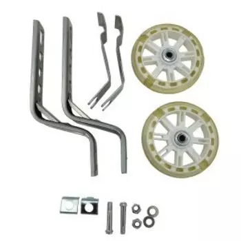 Приставные колеса Vinca Sport, усиленные стойки сталь 12-20, колеса с подсветкой., HRS 03 white