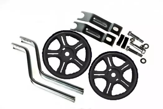 Приставные колеса Vinca HRS 12-20 black, стойки сталь на 12-20, пластик, черные.